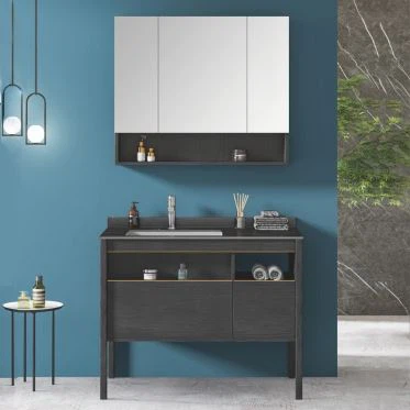 washroom cabinet with mirror
