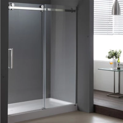 2 panil glisman pòt douch frameless